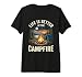 Life is Better At The Campfire Retro Camping Premium Tri-Blend T-Shirt
