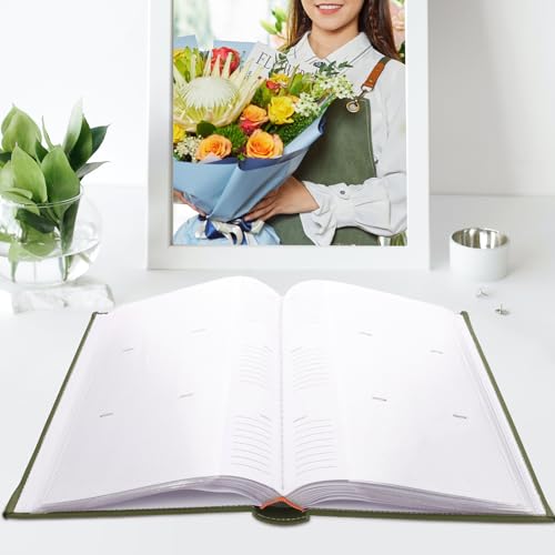 Álbum de fotos para bodas y cumpleaños con ventana frontal Beaupretty de gran capacidad retro 7