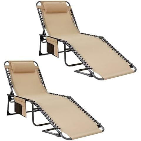 KingCamp Adjustable Sun Lounger Set of 2 Cover