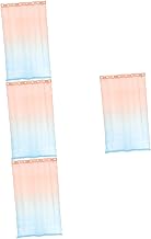 HOMSFOU 4 Peças Cortina De Janela Voile Renda Voile Painéis Voile Painéis Transparentes Para Sala De Estar Cortinas Semi Transparentes Cortina De Gaze Cortina Para Quarto Cortina De