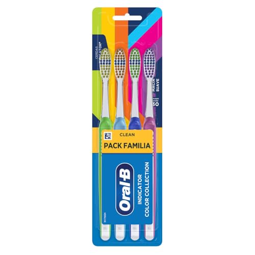 Escova Dental Oral-B Indicator Color Collection - 4 unidades
