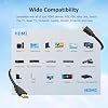 Cable HDMI corto de 1 pie, paquete de 5, cable HDTV 4K blindado, bañado en oro, 3D HDR | Cable HDMI 2.0 macho de 120Hz ARC y clasificación CL3, HDCP 2.2, para base, PC, monitor, Switch, divisor, PS4/5, Xbox, barra de sonido 4