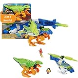 Vtech Switch & Go Dinos - Combo Velociraptor | Helicopter + Dino in 1 | 2 Game Modes | LED Lights & Cool Sounds | For Exciting Dino Adventure Toy from 4 Years