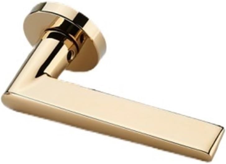 Simple Indoor Solid Split Bedroom Door Lock zinc Alloy Room Magnetic Handle Lock Bathroom Door Handle(D31 S958 Copper Wire Drawing)