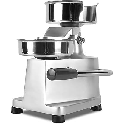 Hamburger-Patty-Maker for zu Hause, kommerzieller Burger-Former, robuste 6-Zoll-Burgerpresse mit 1000 Stück Patty-Papier, formendes Edelstahl-Presswerkzeug – Bild 6