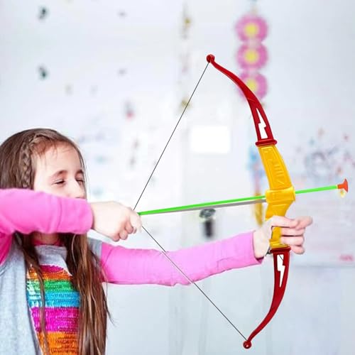 PNJB Bow And Arrow Toy, Kids Archery Set For Boys And Girls, 3 Suction Cup Arrows, Birthday Gift For Children, Target Board, Indoor Outdoor Garden, 8158-1 - Image 7