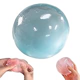 2026 New Handmade Coconut Oil Stress Ball - Crunchy Squishy, Coconut Oil Squishy, Portable Odorless, Easy to Clean for Study, Work (Blue)