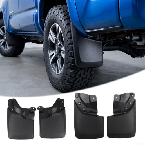 Image of Autorder Mud Flaps for 2016-2023 Toyota Tacoma Accessories All-Weather Splash Guards Protect Paint Mudflap No Drilling Required Mud Guard Set 4PCS
