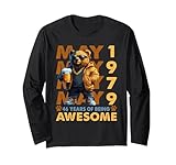 46th birthday bear legends may 1979 46 years old for mens maglia a manica