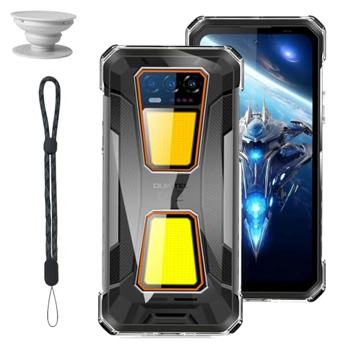 OUKITEL WP58 Pro �p �P�[�X �N���A TPU �ϏՌ� �ی�J�o�[ �X�}�[�g�t�H���P�[�X SpinoArmor ���������x ���ς��ɂ��� �w��h�~ �Ռ� �z�� �C�菝�h�~ �ϏՌ� �������� �g�уX�g���b�v �����i�����h�~�X�g���b�v�{�܂肽����