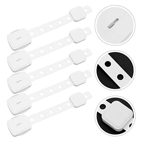 STOBOK 5 PeÃ§as de Travas de SeguranÃ§a para BebÃªs Autoadesivas Ã  Prova de BebÃª ArmÃ¡rios de MÃ³v