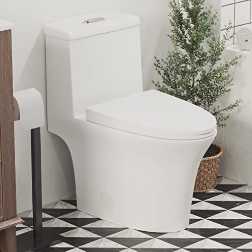 Hugo One Piece Elongated Dual Flush Toilet 1.1 / 1.6 gpf Hugo One Piece Elongated Dual Flush Toilet 1.1 / 1.6 gpf