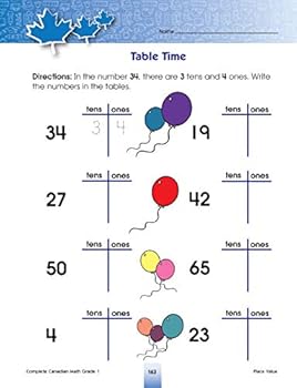 Paperback Complete Canadian Math Grade 1 Book