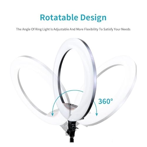 Iluminador Led Ring Light De 18 Polegadas Tripé 2 metros com 3 Suportes Para Celular Dimer Lives Víd