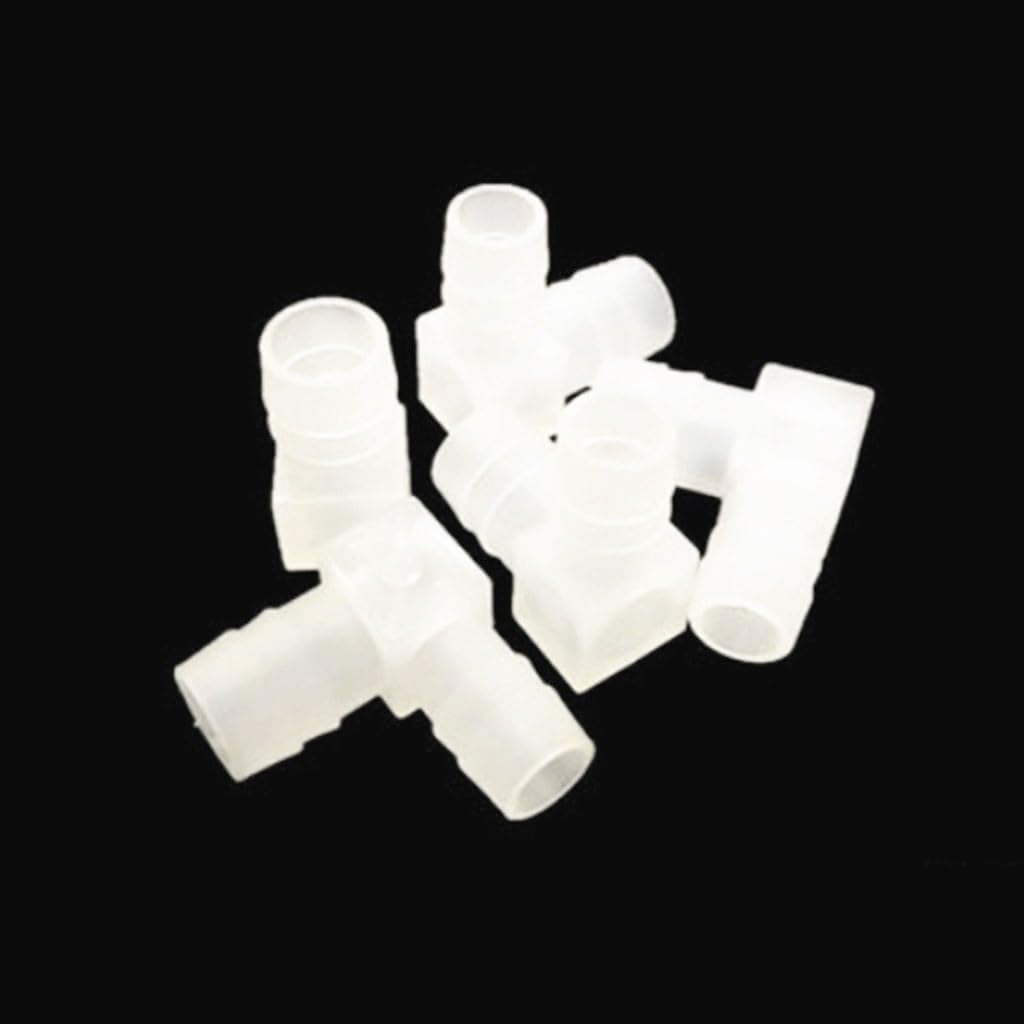 Pipe connector, 5pcs Plastic Pagoda Barbed Equal Elbow, L Type Hose Connector Pipe Fitting Tube Joint For Garden(12mm 12mm)