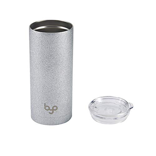 Image of BUILT 5237920 Vacuum Insulated Tumbler Double Wall, 20-Ounce, Silver Glitter