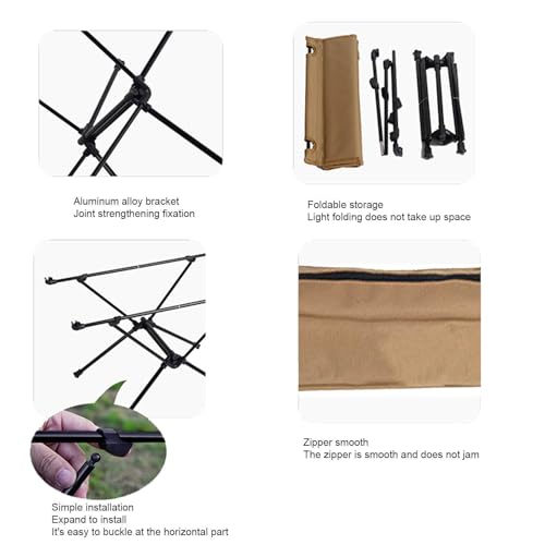 Mesa de campamento portátil y compacta con estructura de aluminio resistente 7