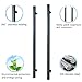 AuLYn Wall Mounted Towel Warmer for Bath, Hardwired Electric Heated Towel Rack, 2 Vertical Heated Bars Towel Dryer 34.5X1.9X4.7 Inch