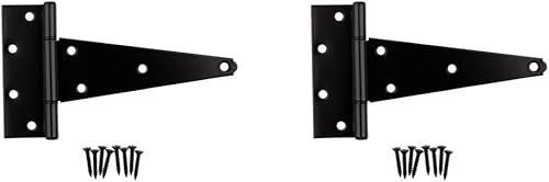 Miniatura 2 de National Hardware Bisagras en T extra pesadas N129-213 V286 en color negro, paquete de 2