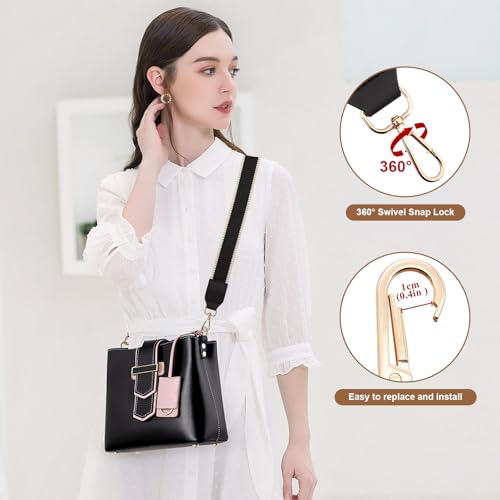Image of Long Keeper Purse Strap Wide 3.8cm Shoulder Strap Crossbody Bag Strap Replacement Adjustable Guitar Straps for Women Handbags