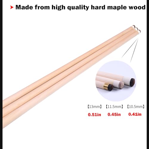 Taco de billar de madera maple 147 cm color rosa miniatura 2