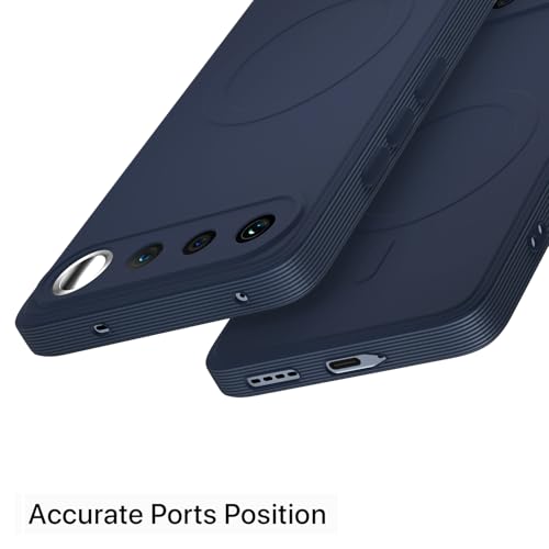 Image of Pikkme Back Cover for Realme 16 5G Soft Matte Silicone Mag-Safe Design (Mag-Safe Not Support) Camera Protection | Slim Fit Bumper Cover (Blue)
