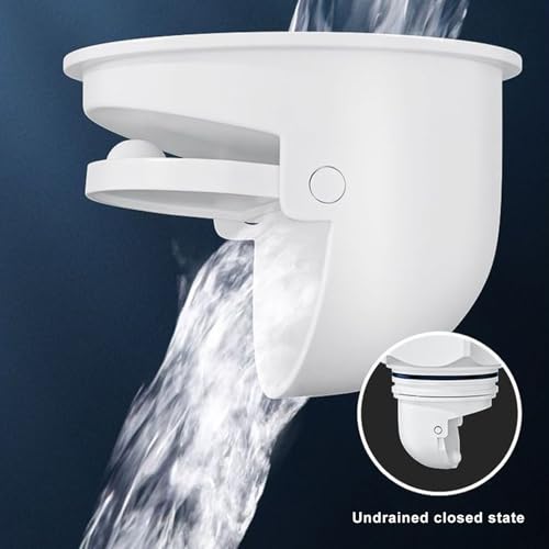 Image of Bathroom Sink Drain Kit,Flexible Expandable P-Trap Sink Drain Pipe for 1-1 /4 inch to 1-1 /2 inch Drain Hole Snappy Trap Flexible Drain Pipe with Pop Up Sink Drain Stopper (Gray)