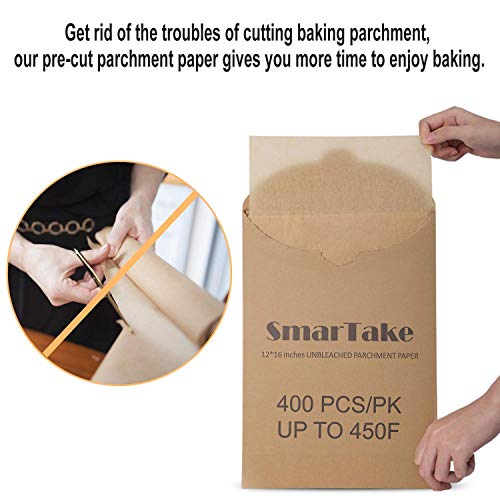 Smartake 400 Pcs 12×16 Inches Parchment Paper Baking Sheets With Smartake 200 Pcs 9×13 Inches Parchment Paper Baking Sheets thumb #7