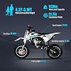SYX MOTO 58CC 4-Stroke Kids Mini Dirt Bike, 8-14 Gas Powered Off-Road Motorcycle, Pocket Pit Trail Bikes W/EPA Approved