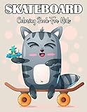 skateboard backpacks  Skateboard Coloring Book For Kids: A Coloring Book For Kids Relaxation With Beautiful Skateboard Design. Vol-1