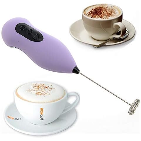 Kasahome Elektrischer Milchaufschäumer für die Küche, Frühstück, Gira Kaffee, Cappuccino, Milch, aus Stahl Cover