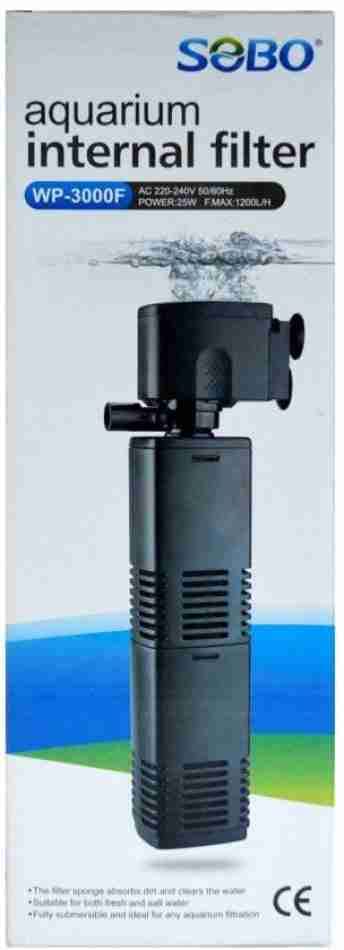Tah Sobo Wp3000 Internal Power Filter for Aquariums – Efficient 25w Power Filter with 1200l/hr Flow Rate – Ideal for Fish Tanks, Provides Superior Filtration and Circulation (B0BLZNMGBY) Amazon Price History, Amazon Price Tracker