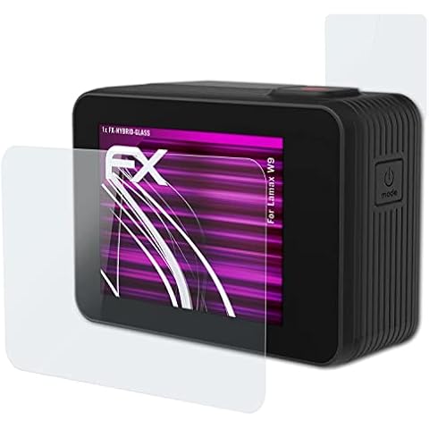 atFoliX Lámina Protectora de plástico Cristal Compatible con Lamax W9 Cover
