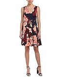 Trina Turk Women's Devoted Botanical Medley Faille Printed Dress, Multi, 4