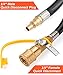 GASPRO 20ft RV Propane Quick Connect Hose - Low Pressure Extension Hose with 1/4