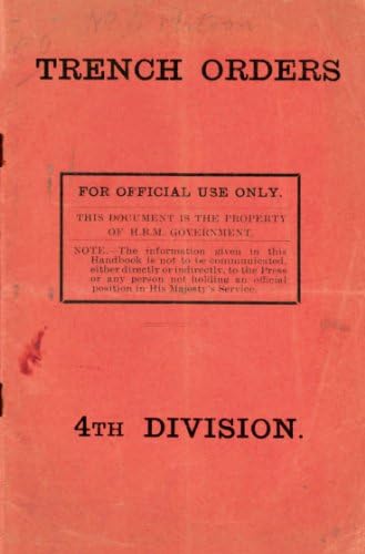 WW1 Trench Orders Booklet - Replica