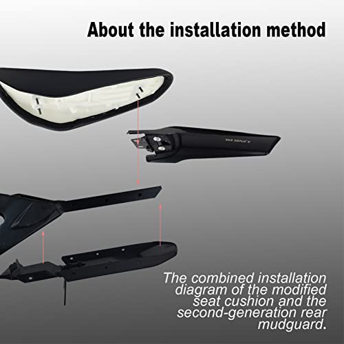 Lingqi Racing Modified Extended Longer Rear Fender Fit To Sur-Ron Light Bee X And S. Extra Long Dirt Pit Mudguards For Surron. #TOP4