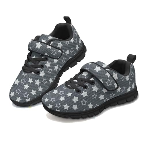 Grey Leopard Print Running Shoes Little Kid Cute Sneakers Fashion Primary School Students Mesh Sport Athletic Shoes