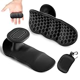 Kenilah Weight Lifting Gloves Rubber Gym Grips for Men Women, Weightlifting Anti-Slip Workout Grips for Weight Lifting, Dumbbell, Deadlift, Bar Pad Pull Up Grippers, Gym Training and Exercise (Black)