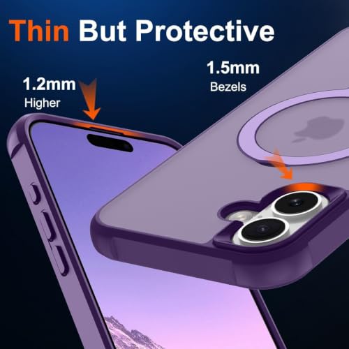 CHAOFEnG Compatible with iPhone 16 Plus Case with Stand, Purple by CHAOFEnG - Used condition - Image 7