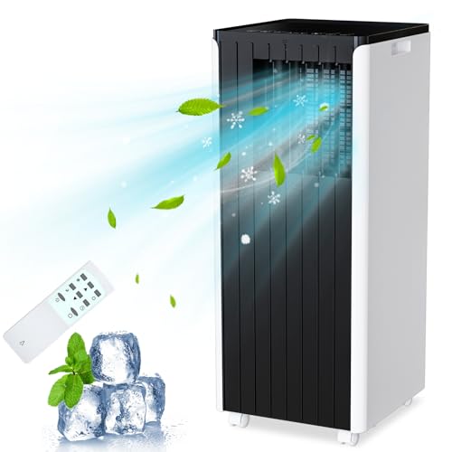 Portable AC Unit with 8000 BTU Cooling, Remote Control &