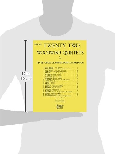 22 Woodwind Quintets - New Edition: Bassoon Part #TOP1