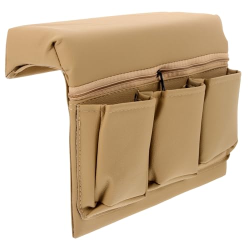 GARVALON Car Armrest Storage Box Leather Organizer for Window Elbow Rest PU Pad with Extra Storage Space Versatile Car Accessory for Neat Interior