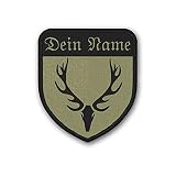 Copytec Patch Waidmann Personalisiert Jäger Abzeichen Förster Hirsch Altdeustch#37615