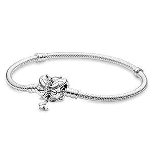 Pandora Moments slangenarmband met vlindersluiting in sterling zilver uit de Pandora Moments Collection