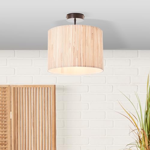 Plafonnier style nature décoratif haut de gamme en fibres d'algues marines