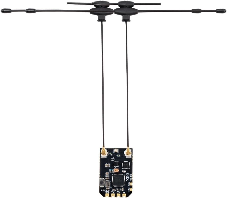 Radiomaster XR3 2.4GHz 900Mhz Dual-Band Nano Multi-Frequency ExpressLRS Receiver (2 x Dual-Band Antenna)