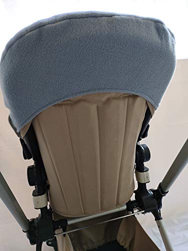 Chancelière universelle moon-bebe poussette coton gris avec rangement - 6