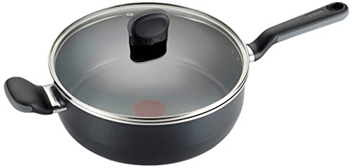 T-fal A68833 Soft Sides Nonstick Thermo-Spot Dishwasher Safe Oven Safe Saute Pan/Jumbo Cooker