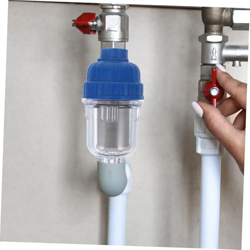 ETHZZLE Wasserhahn Wasserfilter Sedimentfilter Vorfilter Transparent Für Küche Bad Waschmaschine Duschdüse Effektive Physikalische Wasserfiltration Einfache Installation